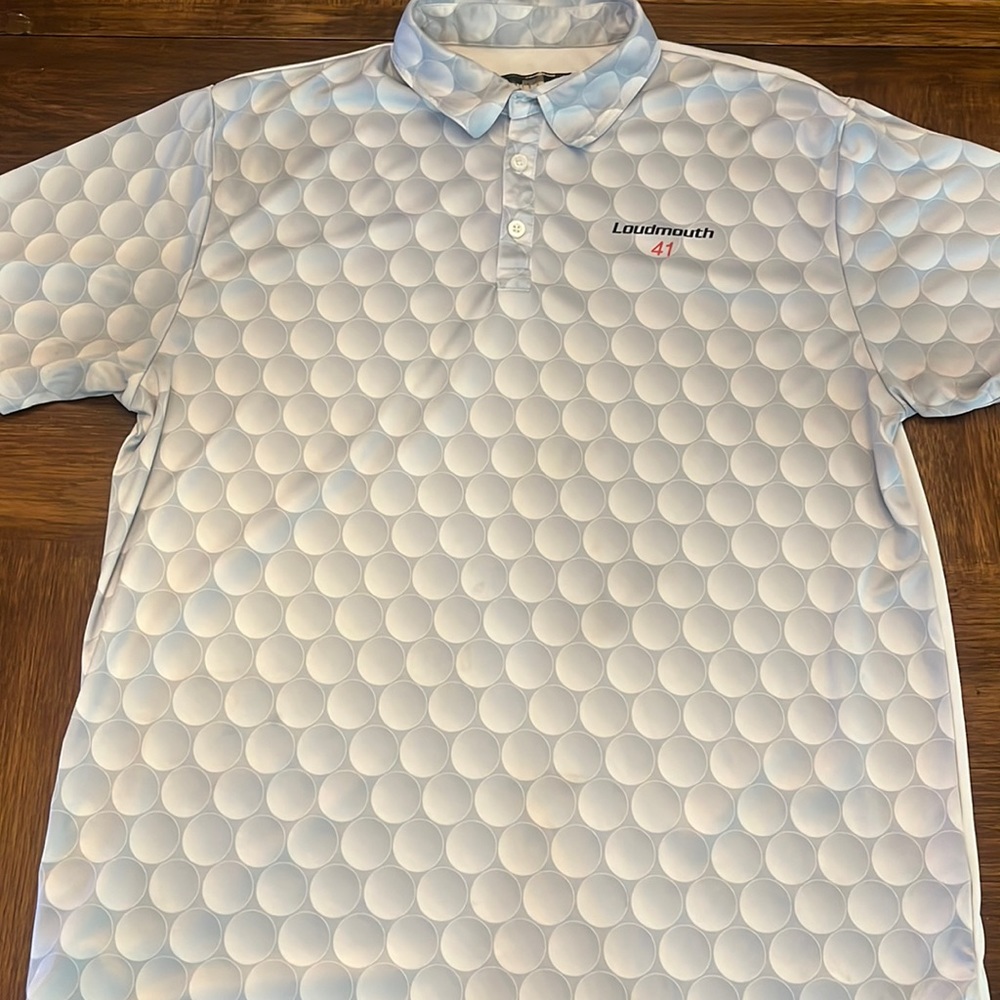 Men’s golf shirt, loudmouth, good used condition, xl